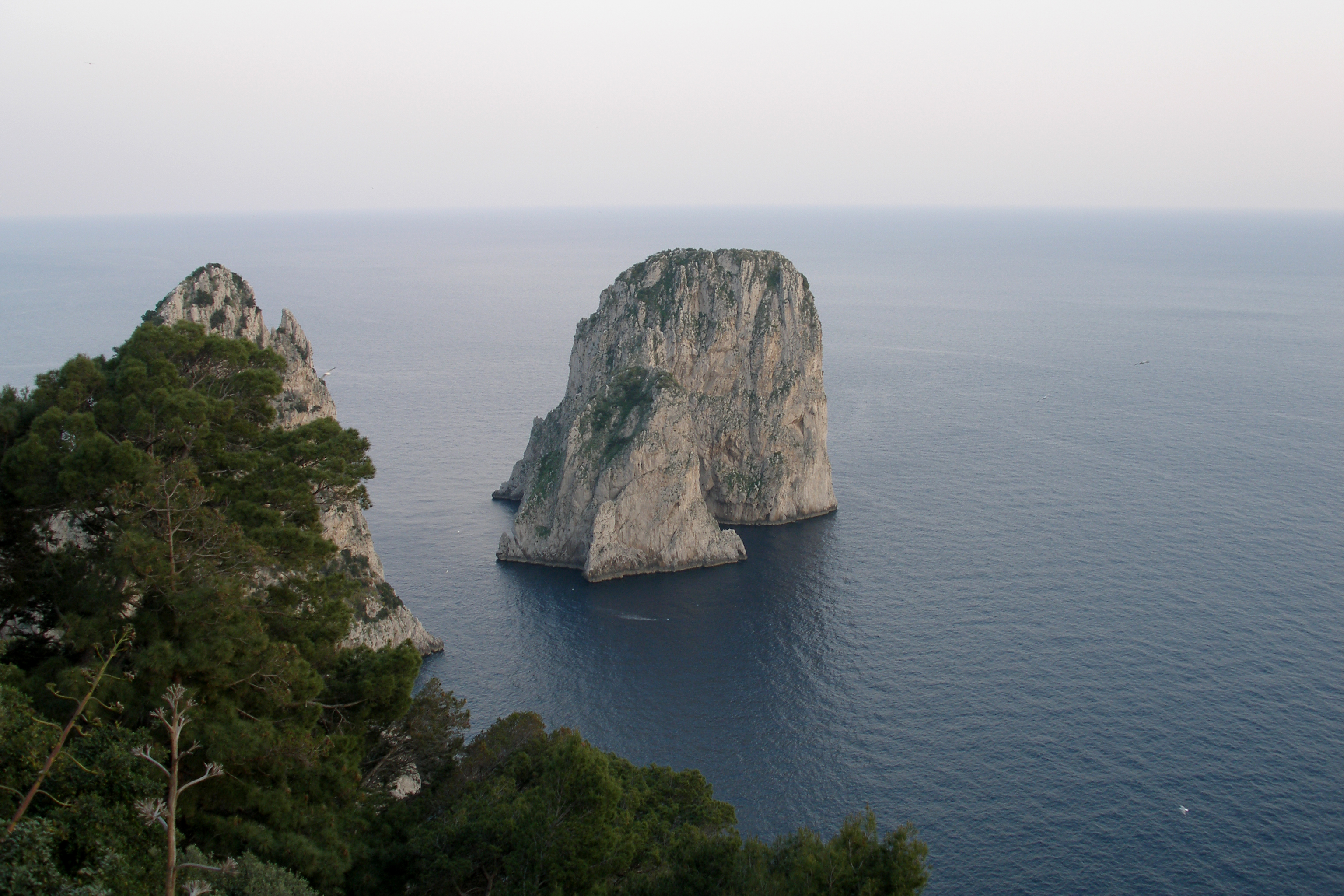 Punta Carena rocky swimming area with ladder and clear blue water