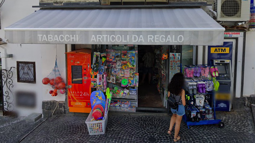 Tabacchi shop storefront where SITA bus tickets can be purchased