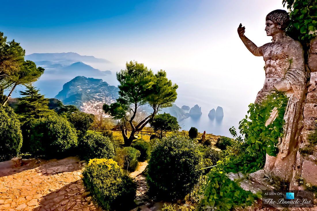 Ferry approaching the island of Capri